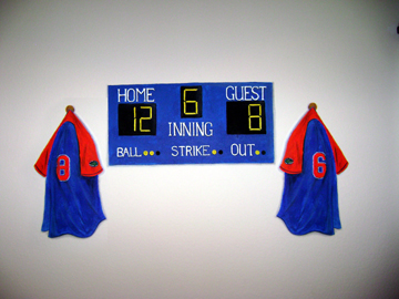 Trompe-L'Oeil sports Mural- Score Board